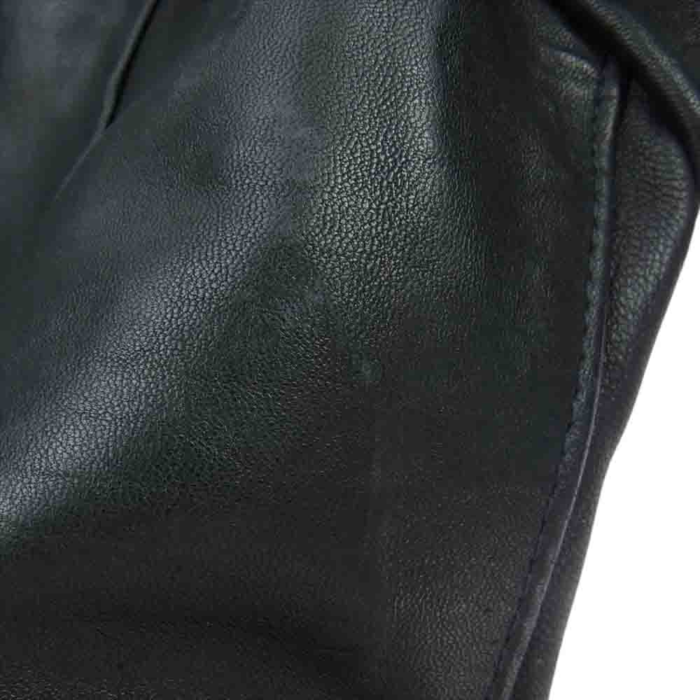 Lewis Leathers ルイスレザー 441T CYCLONE TIGHT FIT サイクロン タイト フィット シープ ベージュテープ レザー ライダース ジャケット ブラック系 40【中古】