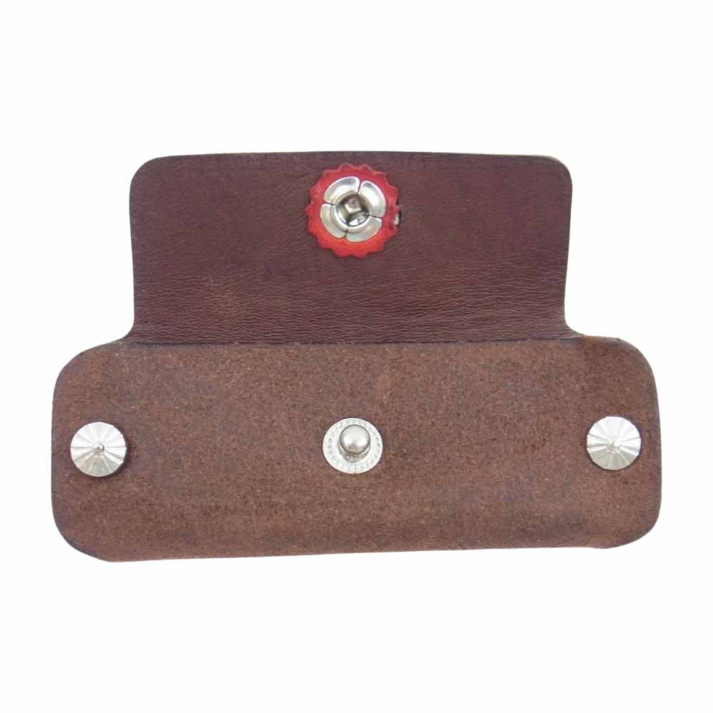 ラリースミス FLAP KEY FOB CONCHA CUSTOM ROUGHOUT キーファブ キーケース ブラウン系【中古】