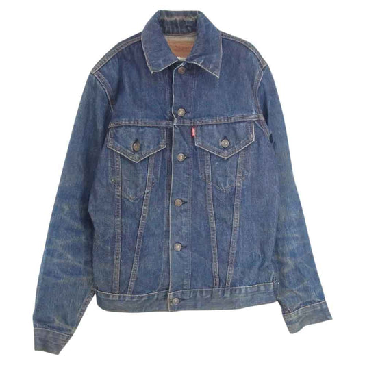 Levi's リーバイス ヴィンテージ オリジナル 80s 70505 スモールe ケアタグボタン 裏刻印52 デニム ジャケット インディゴブルー系 サイズ表記無【中古】