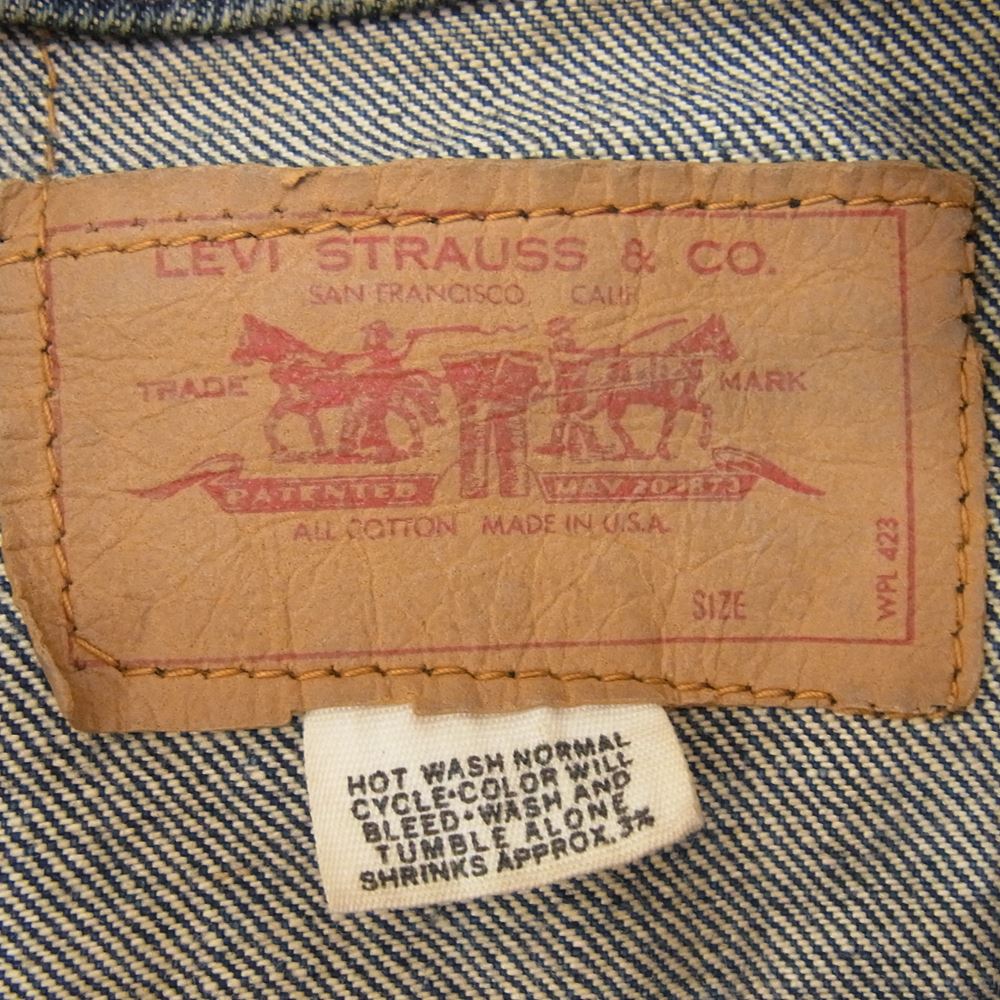 Levi's リーバイス ヴィンテージ オリジナル 80s 70505 スモールe ケア