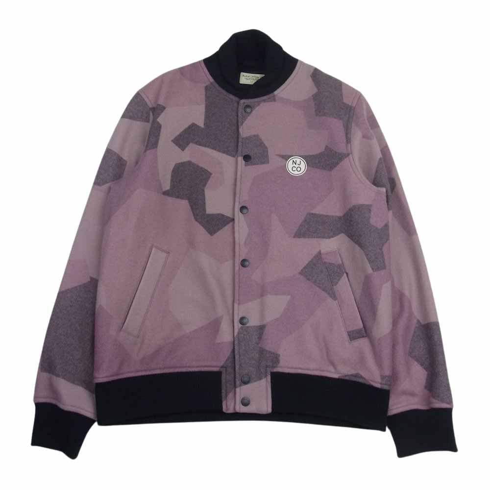 Nudie Jeans ヌーディージーンズ BENGAN WOOL FLEECE CAMO ベンガン ウール ジャケット スタジャン ピンク系 M【中古】