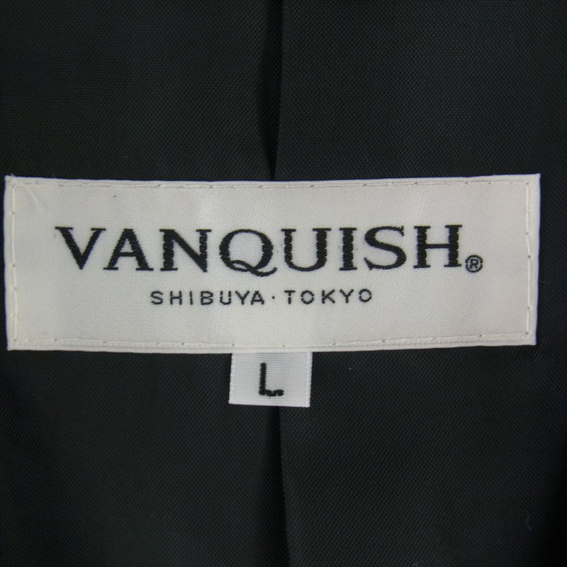 VANQUISH ヴァンキッシュ VJJ6071 カシミヤ混 チェスター コート グレー系 L【中古】
