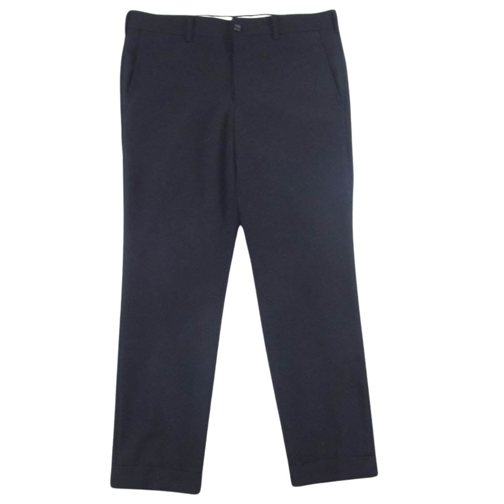 COMME des GARCONS HOMME PLUS コムデギャルソンオムプリュス 21SS PG-P031 AD2020 裾ダブル ジップフライ スラックスパンツ ブラック ブラック系 S【中古】