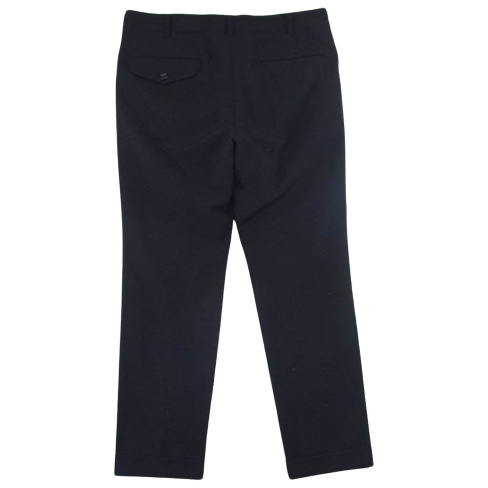 COMME des GARCONS HOMME PLUS コムデギャルソンオムプリュス 21SS PG-P031 AD2020 裾ダブル ジップフライ スラックスパンツ ブラック ブラック系 S【中古】