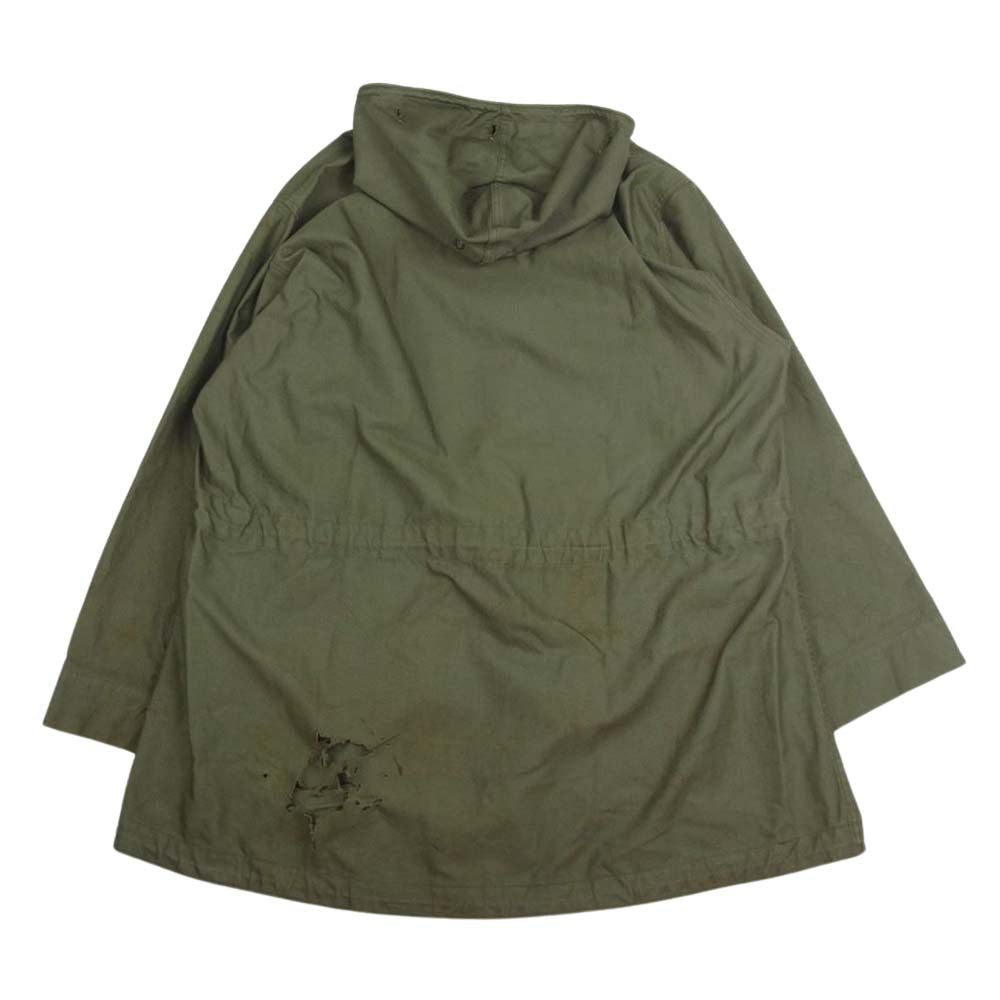 アメリカ軍 40s M-43 Field Parka アメリカ陸軍 山岳部隊 フィッシュテール モッズ パーカ アノラック ジャケット カーキ系 M【中古】