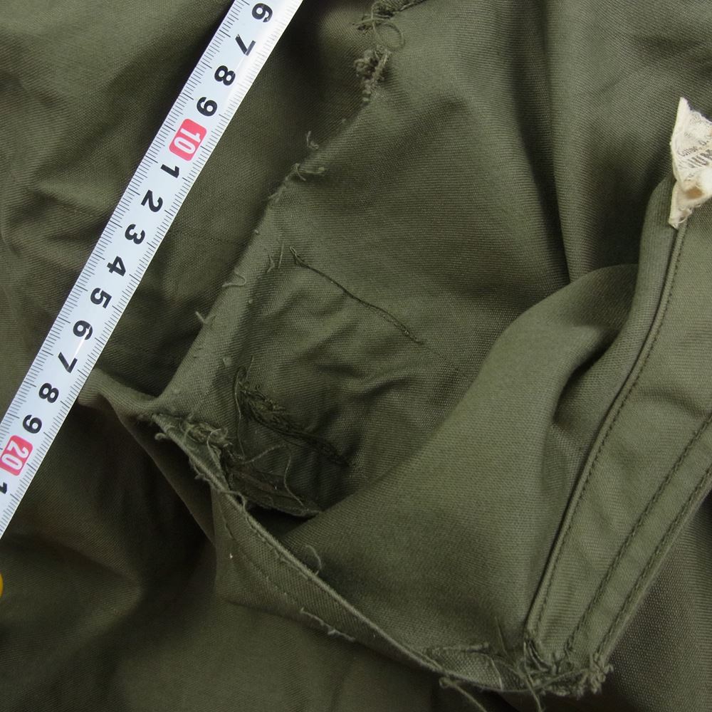 アメリカ軍 40s M-43 Field Parka アメリカ陸軍 山岳部隊 フィッシュテール モッズ パーカ アノラック ジャケット カーキ系 M【中古】