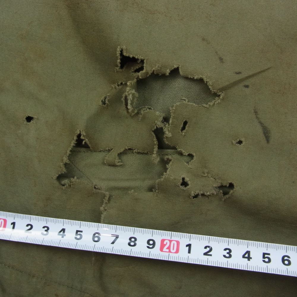 アメリカ軍 40s M-43 Field Parka アメリカ陸軍 山岳部隊 フィッシュテール モッズ パーカ アノラック ジャケット カーキ系 M【中古】