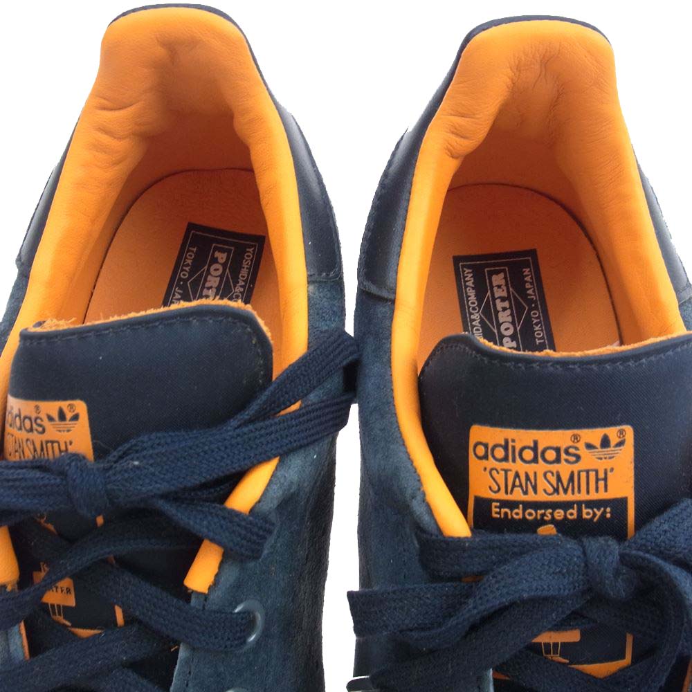 adidas アディダス S75390 TAN SMITH PORTER オリジナルス スタンスミス ポーター スニーカー ネイビー系 27.0cm【中古】