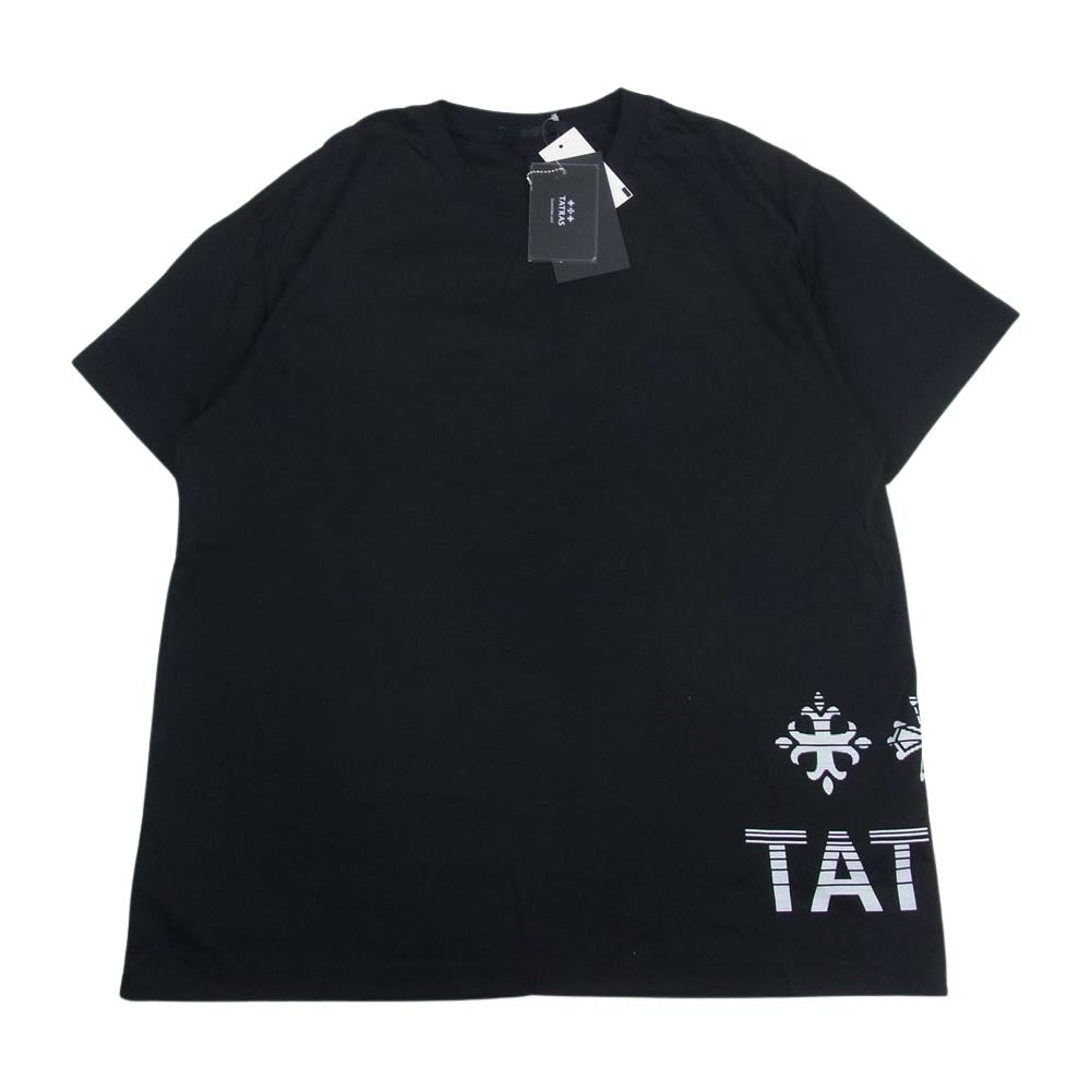TATRAS タトラス 22SS MTKE22S8026-M MONTUNO モントゥノ クルーネック ロゴプリント 半袖 Tシャツ カットソー ブラック系 02【中古】