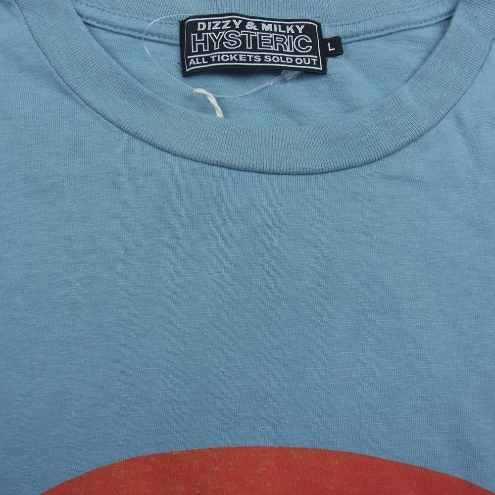 HYSTERIC GLAMOUR ヒステリックグラマー 23AW 02233CT07 PAINTERS グラフィックプリント クルーネック 半袖 Tシャツ ブルー系 L【中古】