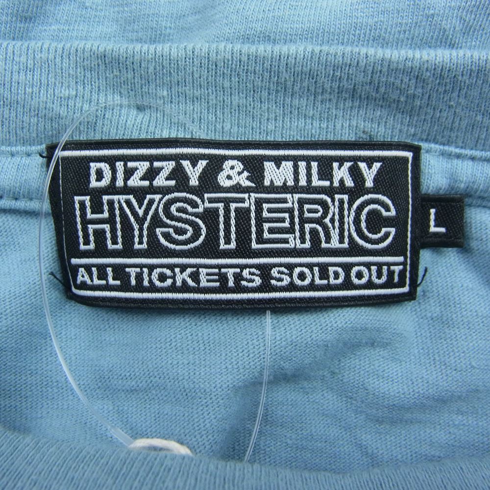 HYSTERIC GLAMOUR ヒステリックグラマー 23AW 02233CT07 PAINTERS グラフィックプリント クルーネック 半袖 Tシャツ ブルー系 L【中古】