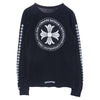 CHROME HEARTS クロムハーツ（原本無） CH L/S サークル CHプラス クロス ロゴプリント 長袖 Tシャツ ブラック系 M【中古】