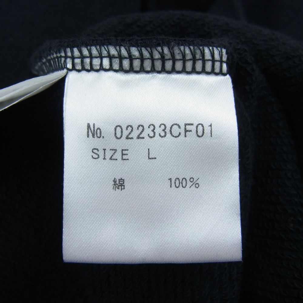 HYSTERIC GLAMOUR ヒステリックグラマー 23AW 02233CF01 MUSIC UP ミュージックアップ フルジップ パーカー ネイビー系 L【新古品】【未使用】【中古】