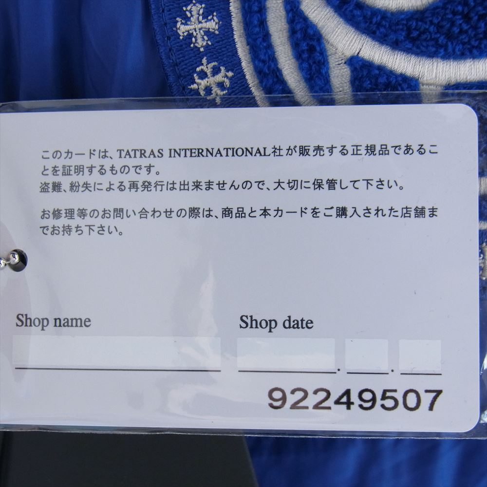 TATRAS タトラス 22AW ANDRE SARAIVA DISASIO FOFANIA アンドレ・サライヴァ ワッペン付き ダウンジャケット ブルー系 02【中古】