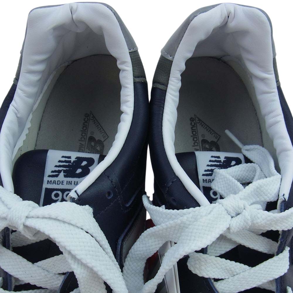 NEW BALANCE ニューバランス M996NCB レザー スニーカー ネイビー系 30cm【極上美品】【中古】