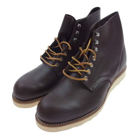 RED WING レッドウィング 8134 CLASSIC WORK 6 ROUND-TOE クラシックワーク ラウンド プレーントゥ ワーク ブーツ ブラウン系 28.5cm【新古品】【未使用】【中古】