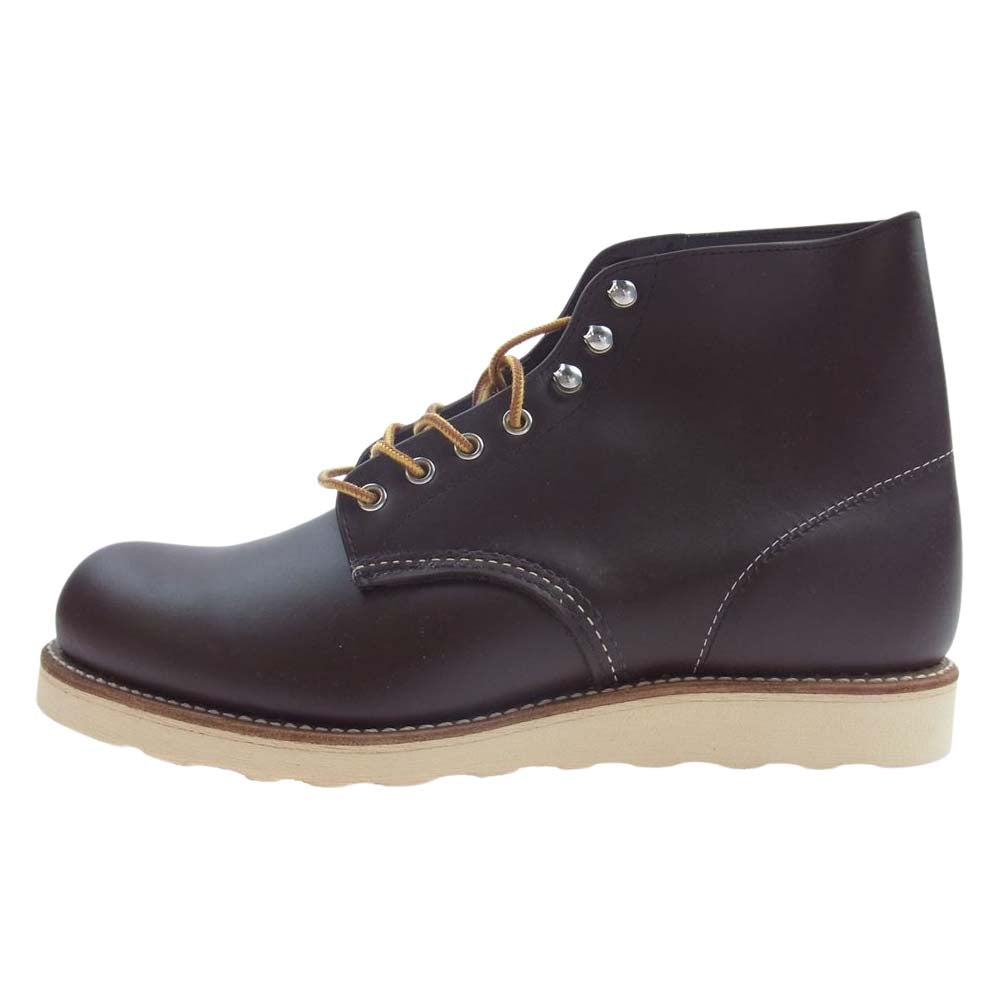 RED WING レッドウィング 8134 CLASSIC WORK 6 ROUND-TOE クラシックワーク ラウンド プレーントゥ ワーク ブーツ ブラウン系 28.5cm【新古品】【未使用】【中古】