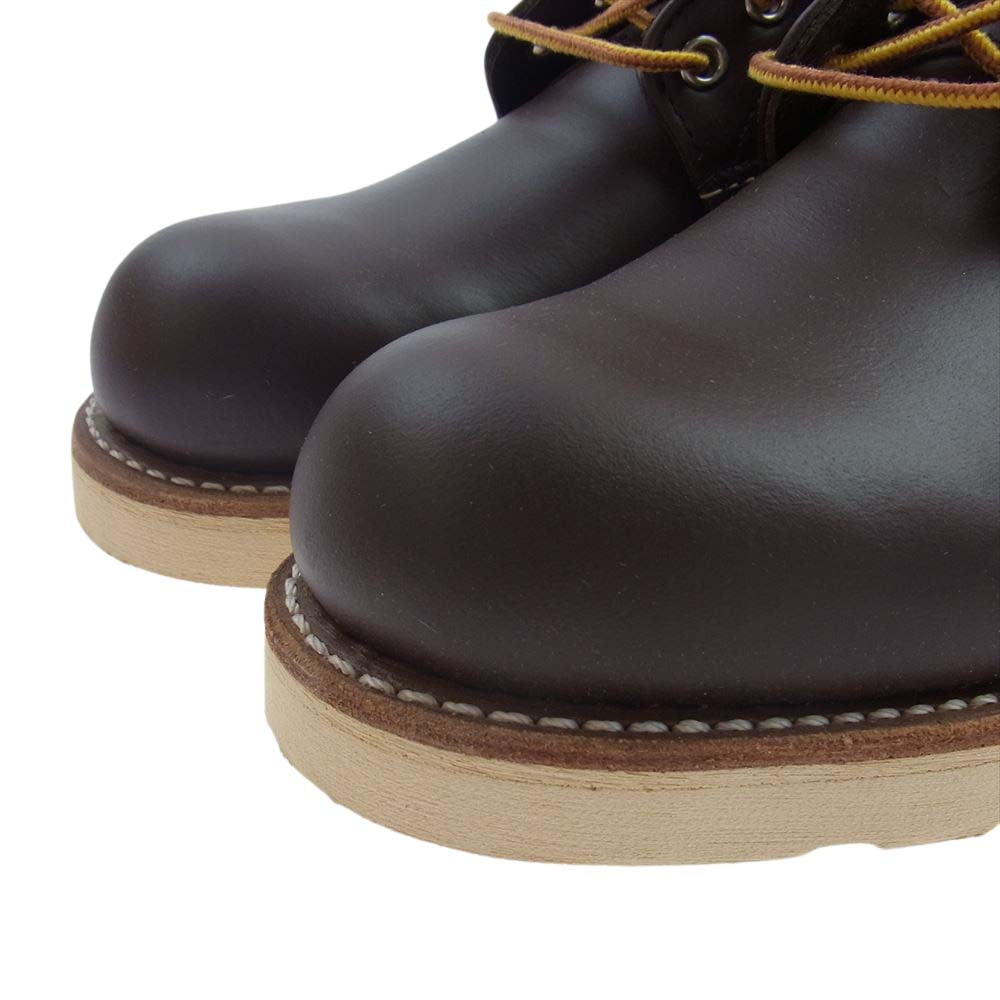 RED WING レッドウィング 8134 CLASSIC WORK 6 ROUND-TOE クラシックワーク ラウンド プレーントゥ ワーク ブーツ ブラウン系 28.5cm【新古品】【未使用】【中古】