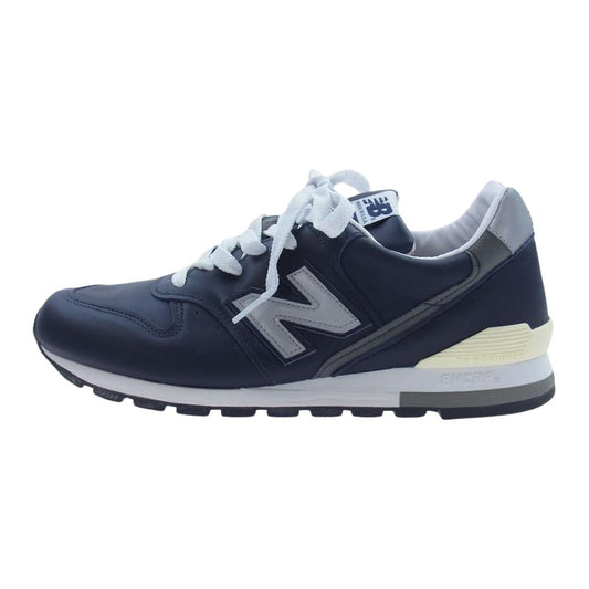 NEW BALANCE ニューバランス M996NCB レザー スニーカー ネイビー系 30cm【新古品】【未使用】【中古】