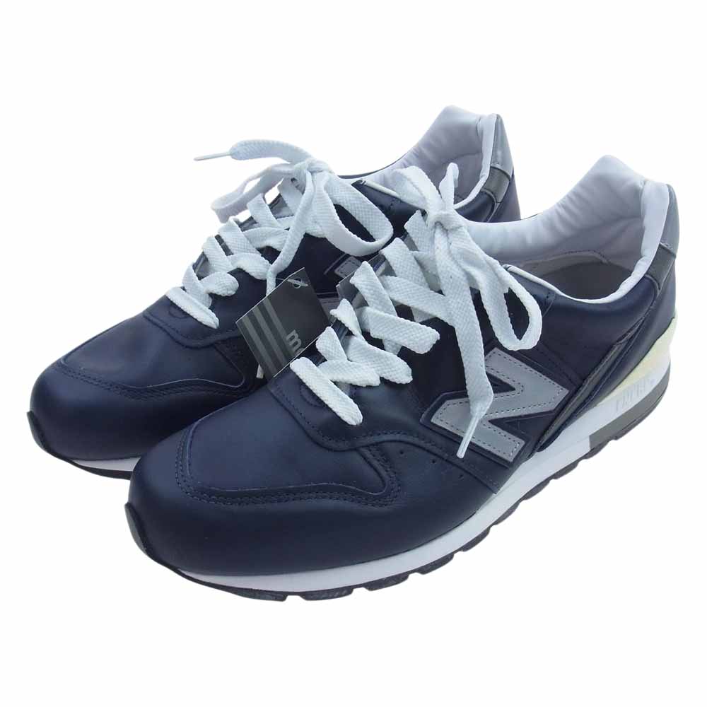 NEW BALANCE ニューバランス M996NCB レザー スニーカー ネイビー系 30cm【新古品】【未使用】【中古】