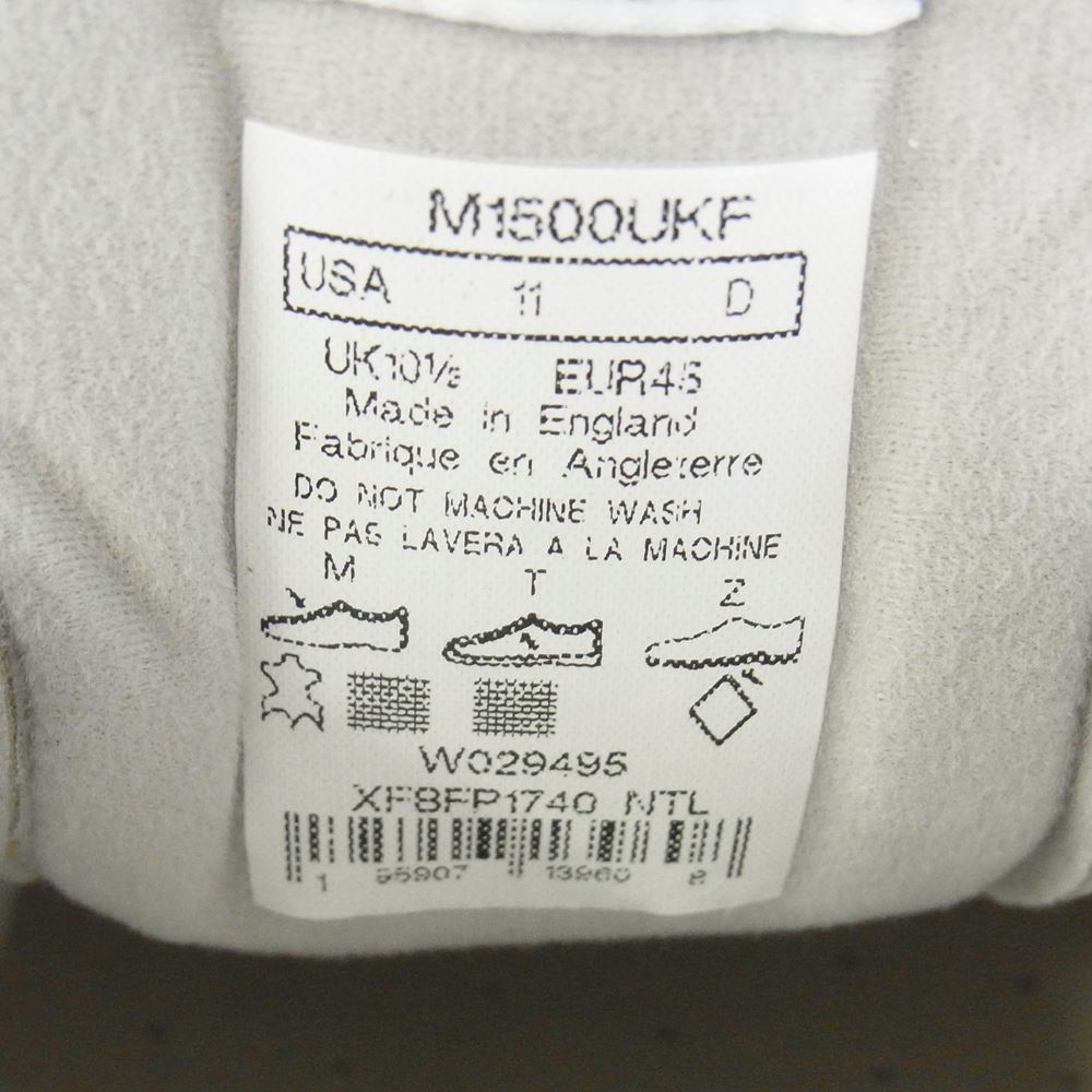 NEW BALANCE ニューバランス M1500UKF 40th Anniversary 40周年記念モデル スニーカー グレー系 ネイビー系 29cm【新古品】【未使用】【中古】