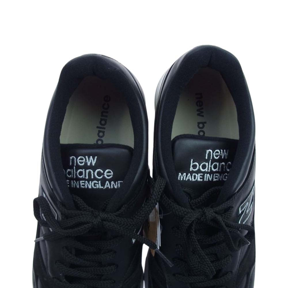 NEW BALANCE ニューバランス M1500BK オールレザー ローカット スニーカー ブラック系 30cm【極上美品】【中古】