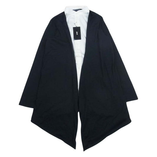 glamb グラム GB16WT-MN07 Layered SH レイヤード カーディガン ドッキング シャツ ブラック系 ホワイト系【中古】