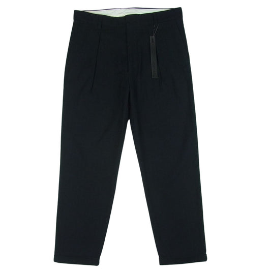 ISAMUKATAYAMA BACKLASH イサムカタヤマバックラッシュ 1779-01 CLOTHO Herringbone Black Stripe Stretch Pants クロソ ヘリンボーン ブラック ストライプ ストレッチ パンツ ブラック系 S【中古】