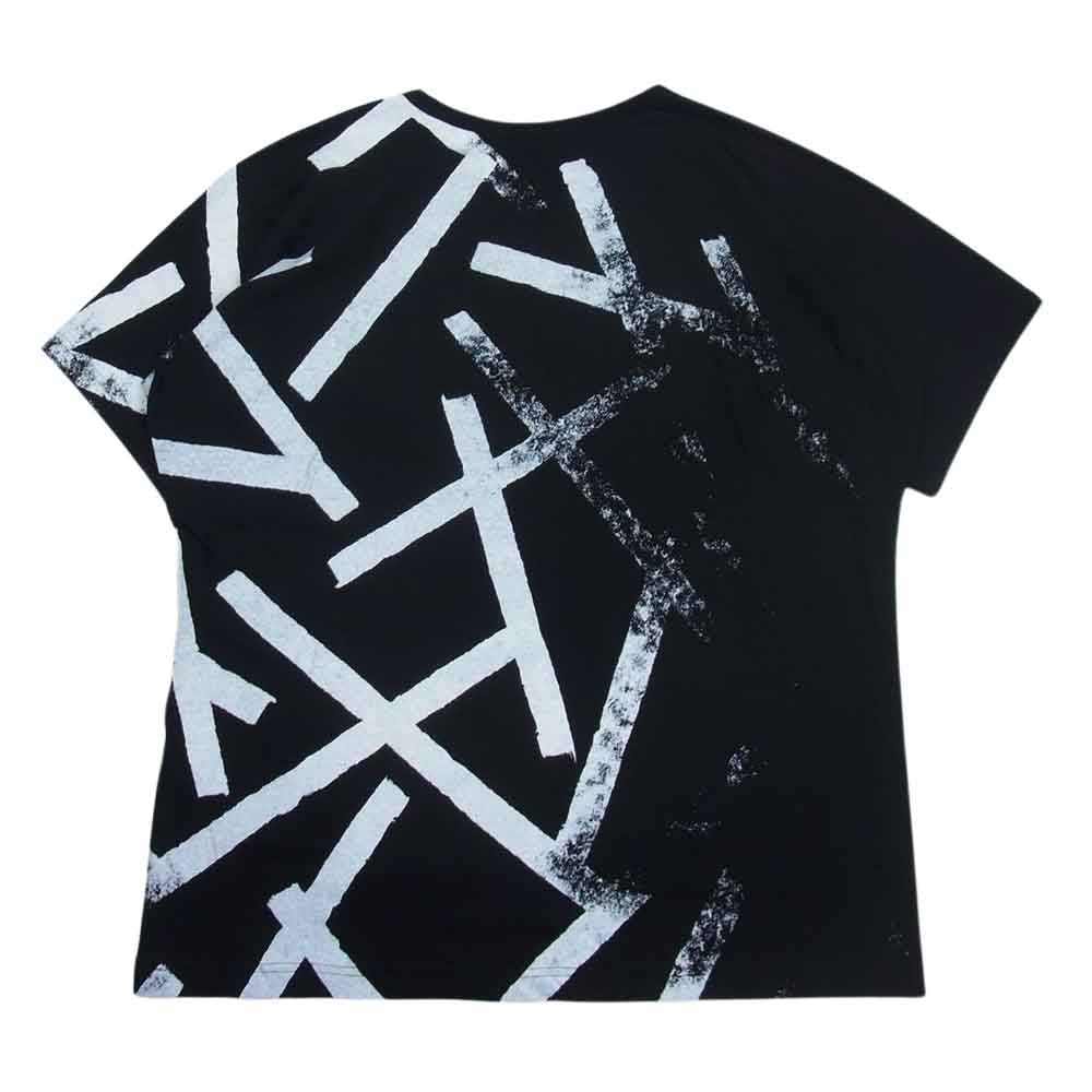 Yohji Yamamoto ヨウジヤマモト NN-T63-075 B Yohji Yamamoto ビーヨウジヤマモト 総柄 Tシャツ ブラック系 2【中古】