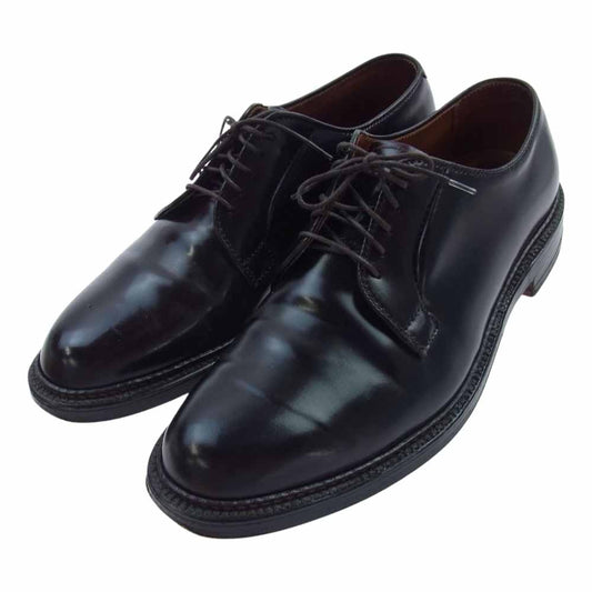 ALDEN オールデン 990 D プレーントゥ コードバン レザー シューズ バーガンディ ダークブラウン系 10D【中古】