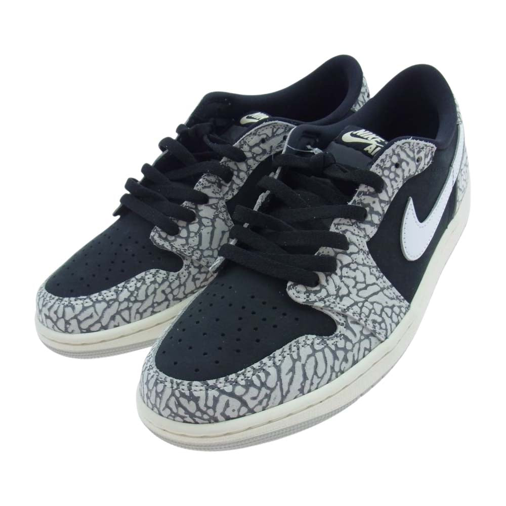 NIKE ナイキ CZ0790-001 Air Jordan 1 Retro Low OG Black Cement エアジョーダン レトロ ロー ブラックセメント AJ1 ブラック系 グレー系 28cm【新古品】【未使用】【中古】