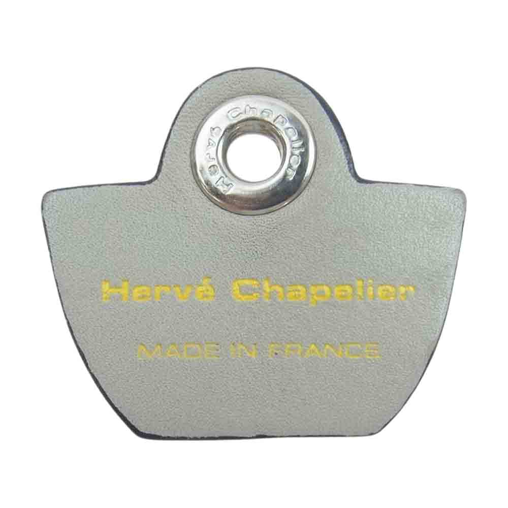 Herve Chapelier エルベ・シャプリエ 23SS 118L レザー チャーム キーホルダー マスティック チャコールグレー系【中古】