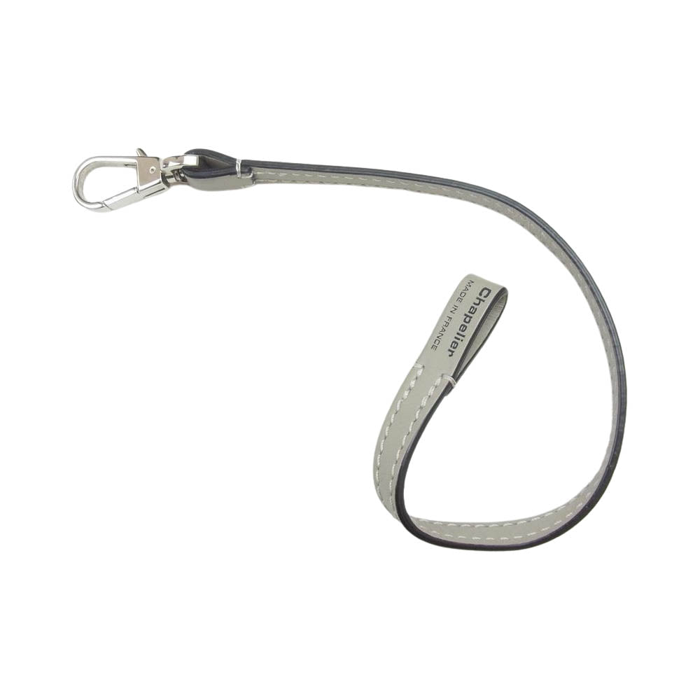 Herve Chapelier エルベ・シャプリエ 1660L レザー ストラップ ハンド ストラップ マスティック グレー系【中古】