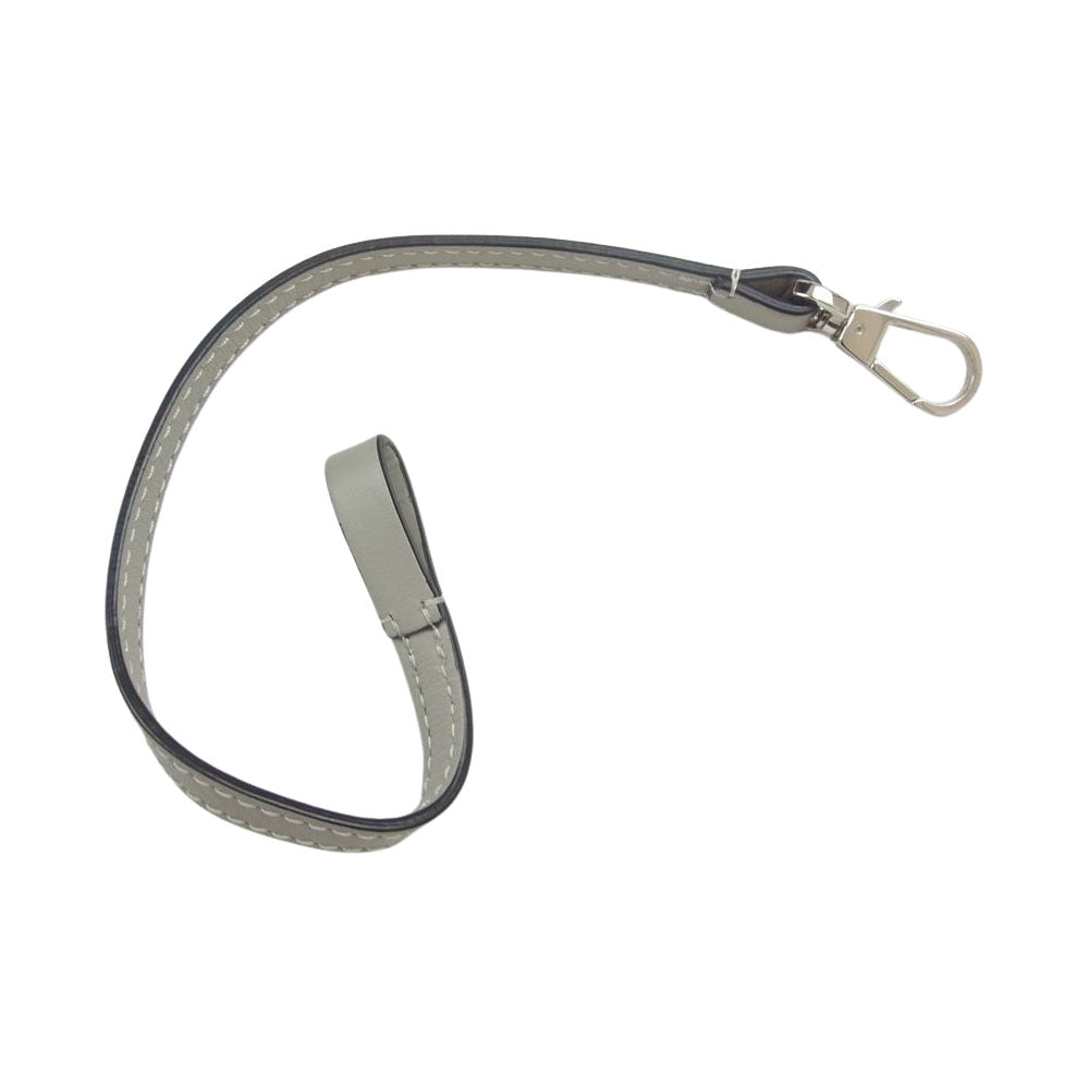 Herve Chapelier エルベ・シャプリエ 1660L レザー ストラップ ハンド ストラップ マスティック グレー系【中古】