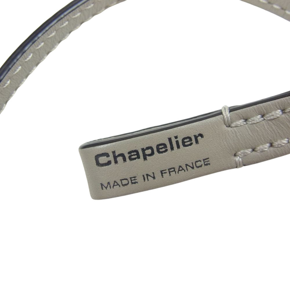 Herve Chapelier エルベ・シャプリエ 1660L レザー ストラップ ハンド ストラップ マスティック グレー系【中古】