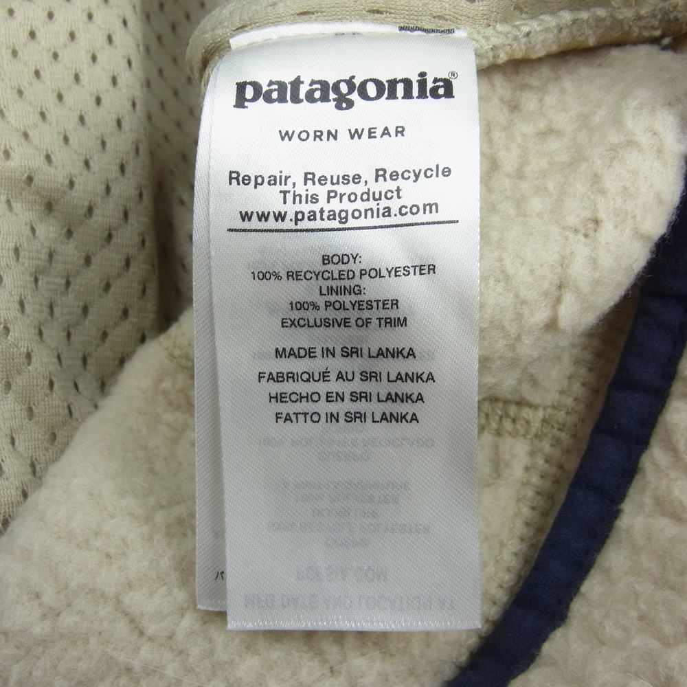 patagonia パタゴニア 19AW 22821FA19 レトロパイルフリースベスト オフホワイト系 M【中古】