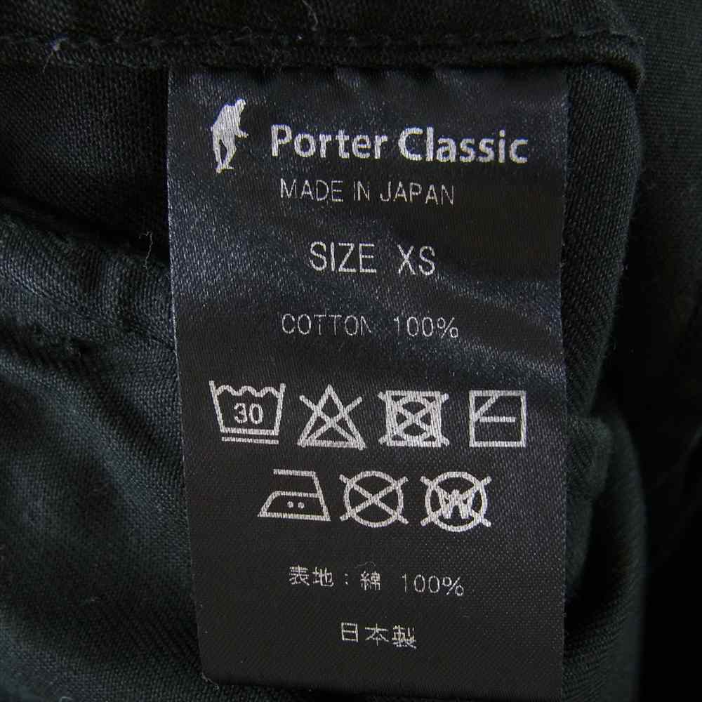 PORTER CLASSIC ポータークラシック テーパード チノパンツ ブラック系 XS【中古】