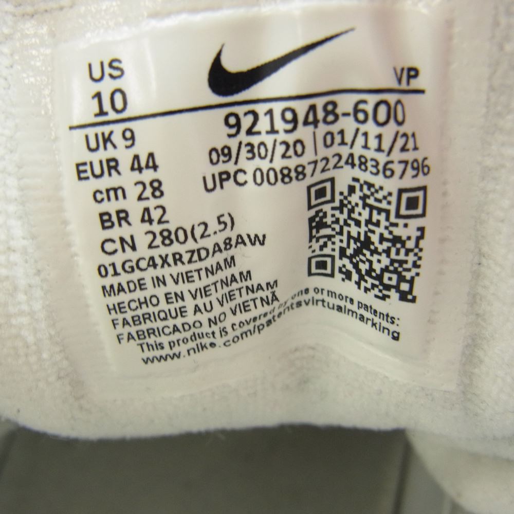 NIKE ナイキ 17年製 921948-600 AIR MORE UPTEMPO 96 エア モアアップテンポ "フープパック バーシティ レッド スニーカー レッド系 28cm【中古】