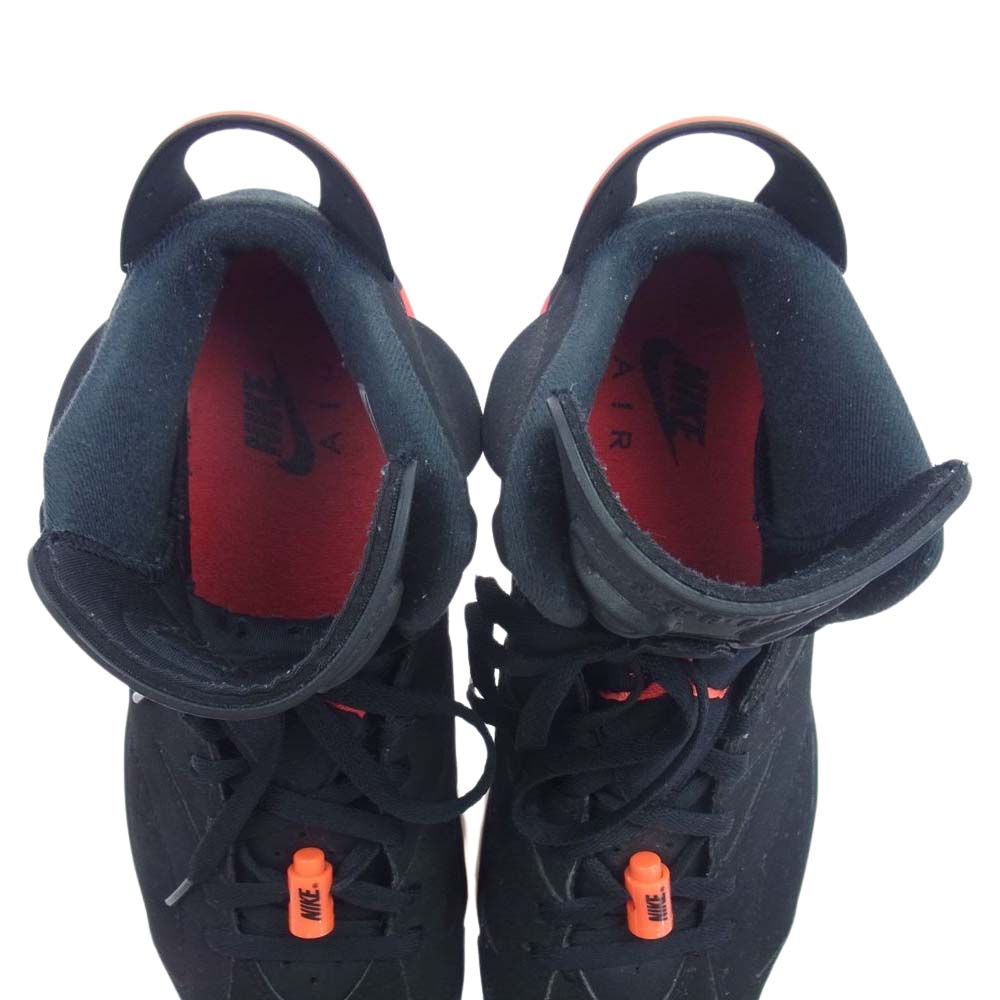 NIKE ナイキ 384664-060 AIR JORDAN 6 RETRO エア ジョーダン 6 レトロ ウィート ゴールデン ハーベスト スニーカー ブラック系 28cm【中古】