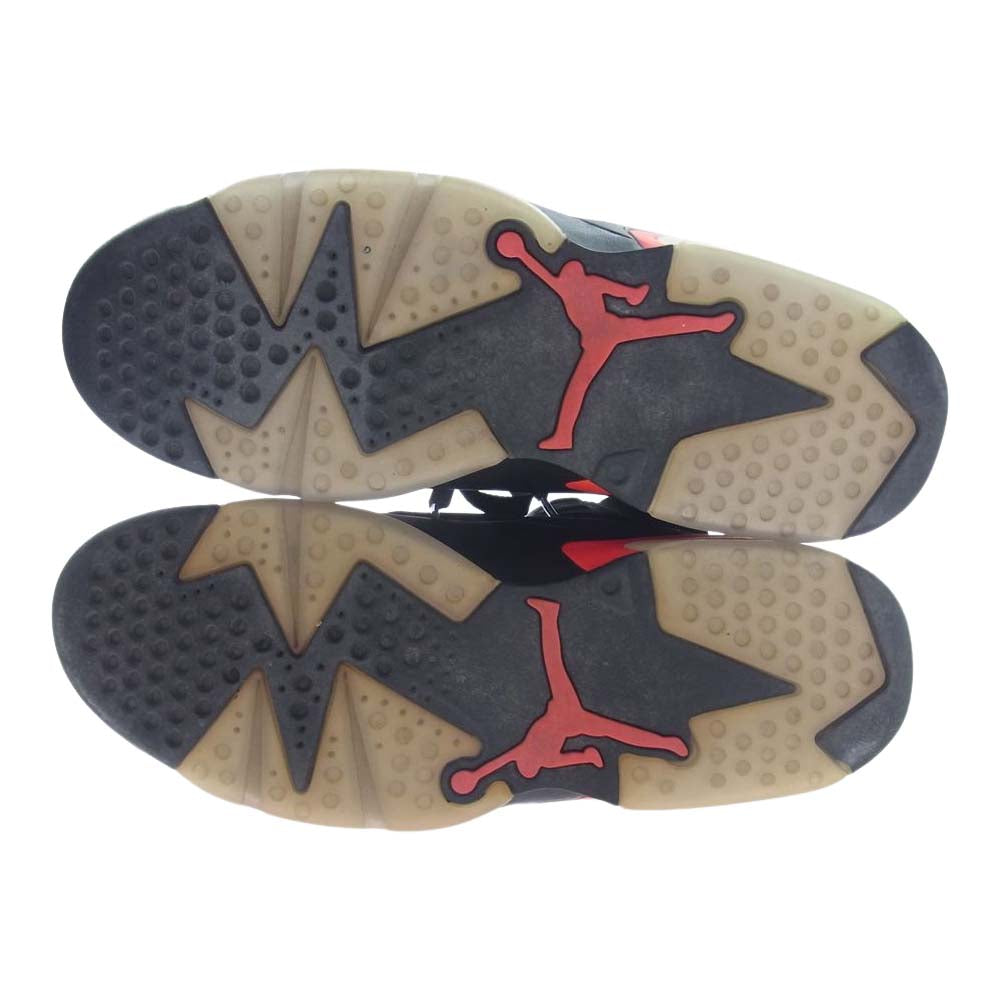 NIKE ナイキ 384664-060 AIR JORDAN 6 RETRO エア ジョーダン 6 レトロ ウィート ゴールデン ハーベスト スニーカー ブラック系 28cm【中古】