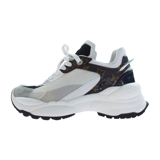 LOUIS VUITTON ルイ・ヴィトン 1AASDF  ラン 55 ライン スニーカー モノグラム ロゴ ホワイト系 37【中古】