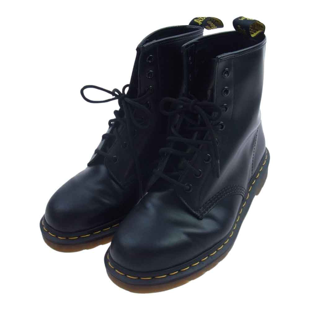 Dr.Martens ドクターマーチン 1460 8ホール レースアップ ブーツ レザー ブラック系 UK9【中古】
