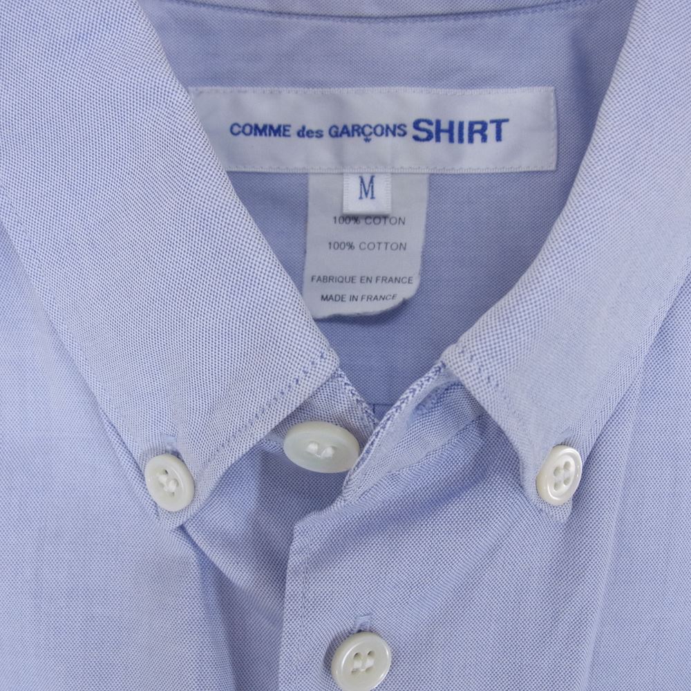 COMME des GARCONS コムデギャルソン CDGS6PL SHIRT シャツ BD ボタンダウン クラシック 長袖シャツ ライトブルー系 M【中古】