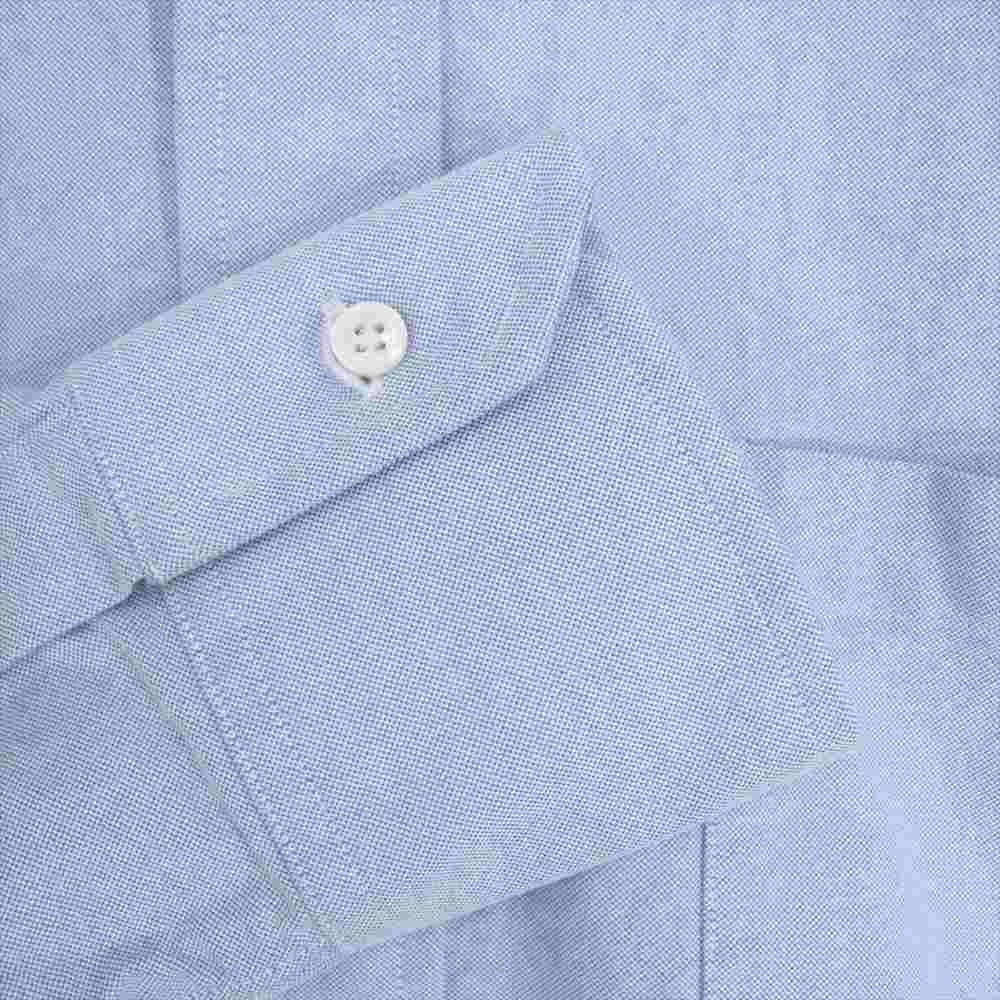 THOM BROWNE トムブラウン 国内正規品 BD オックスフォード ボタンダウン 長袖 シャツ ブルー系 1【中古】