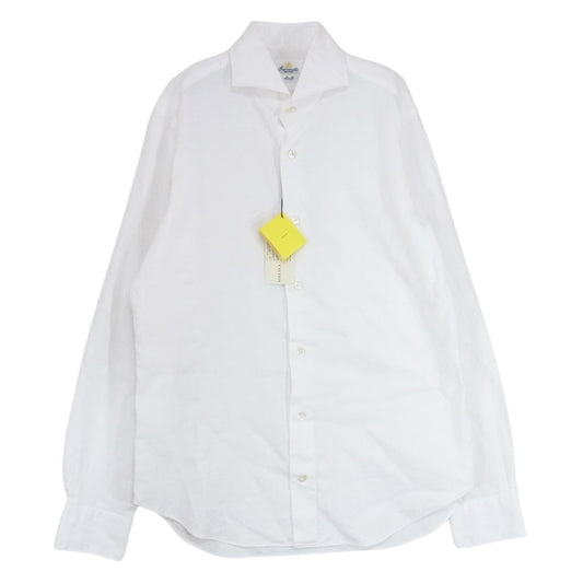 ジャンネット 6G15300L84 ワイドカラー 長袖 シャツ ホワイト系 40【美品】【中古】