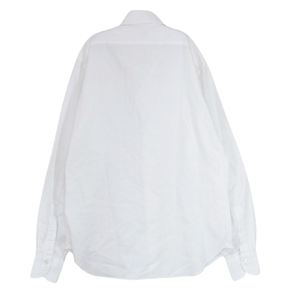 ジャンネット 6G15300L84 ワイドカラー 長袖 シャツ ホワイト系 40【美品】【中古】