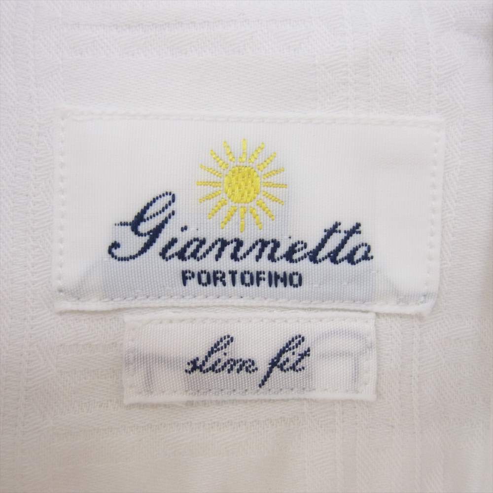 ジャンネット 6G15300L84 ワイドカラー 長袖 シャツ ホワイト系 40【美品】【中古】