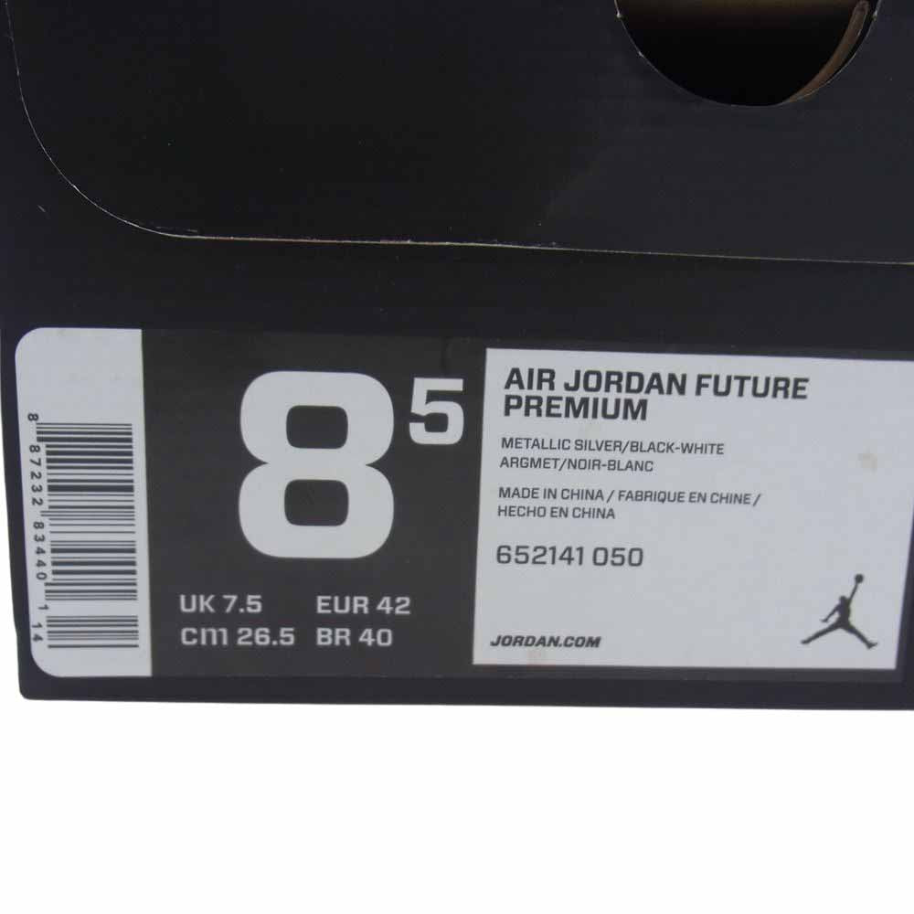 NIKE AIR JORDAN ナイキ ジョーダン 652141-050 Future Premium AJ Metallic Silver プレミアム メタリック シルバー スニーカー シルバー系 26.5cm【新古品】【未使用】【中古】