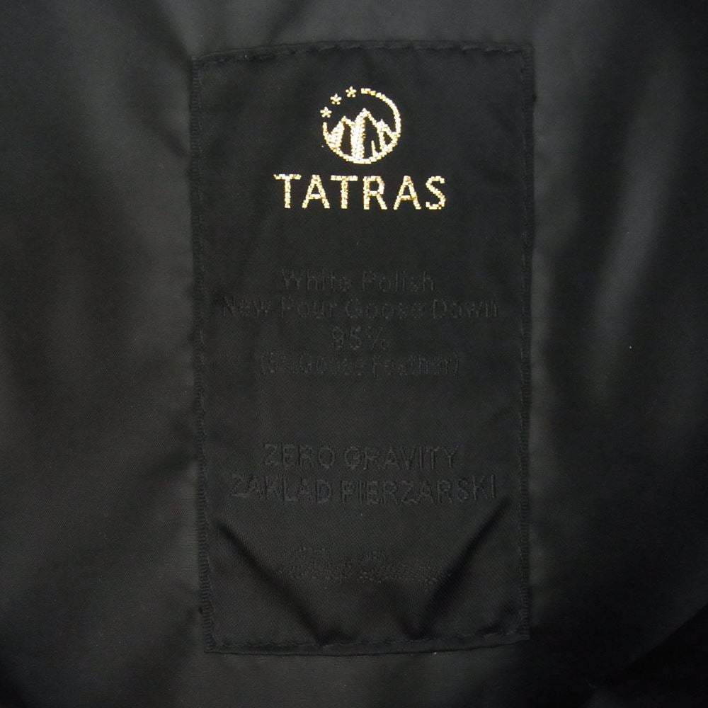 TATRAS タトラス MTA-457 国内正規品 フード脱着可能 ウール ダウンベスト ブラック系 03【中古】