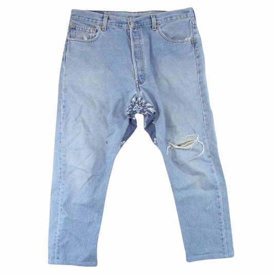 アールティーエイチ Levi'sリメイク 501 リーバイス SLOUCH Denim Pants デニム パンツ インディゴブルー系 S【中古】
